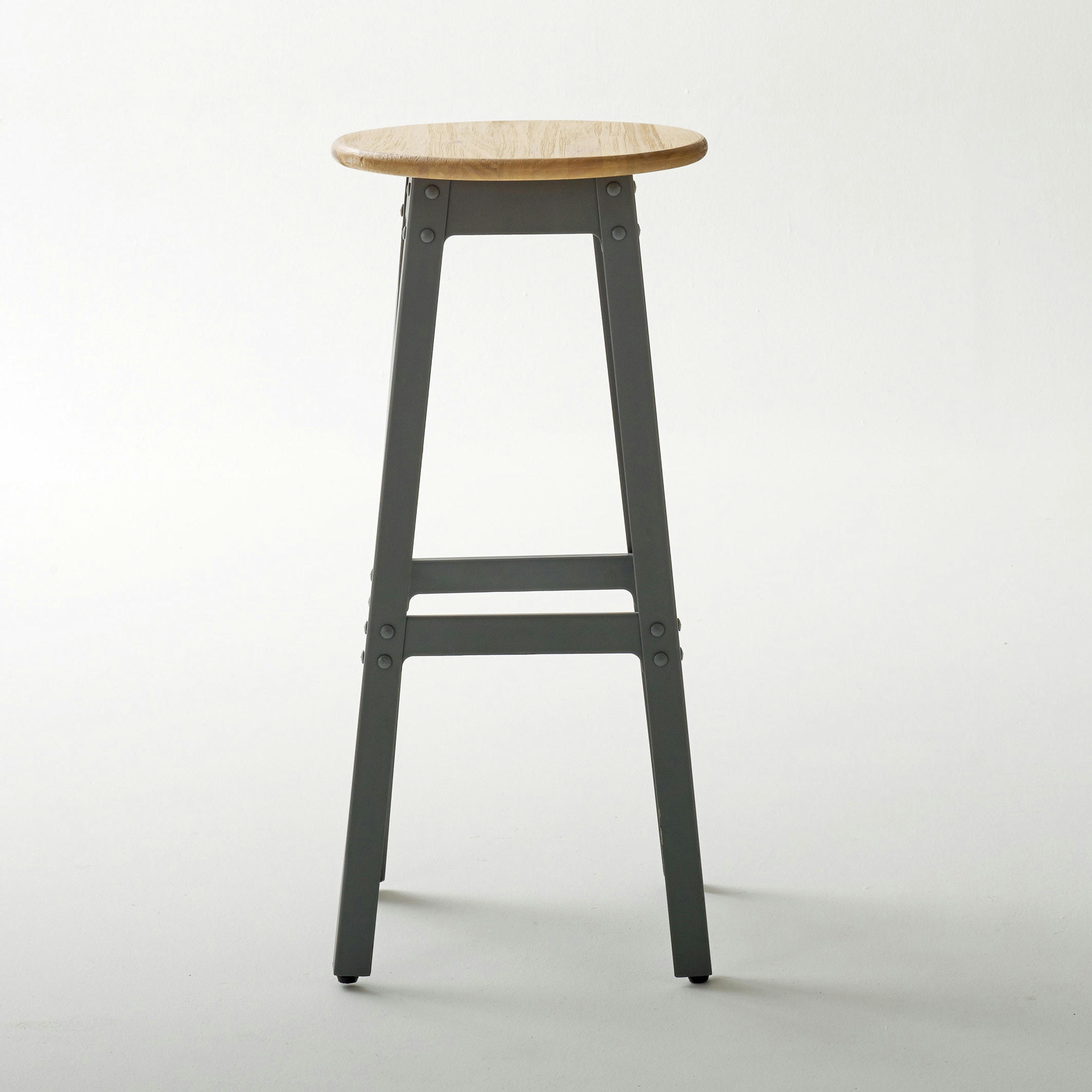 Tabouret style industriel, haut. 75 cm, Hiba
