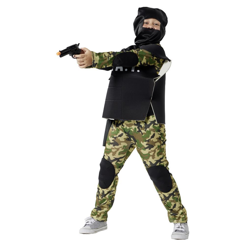 Déguisement enfant Agent Swat militaire 7/10 ans