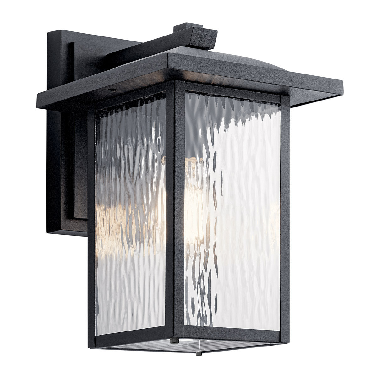 Kinkiet zewnętrznystrukturalna czerń CAPPANNA 1xE27x60W IP44 Kichler