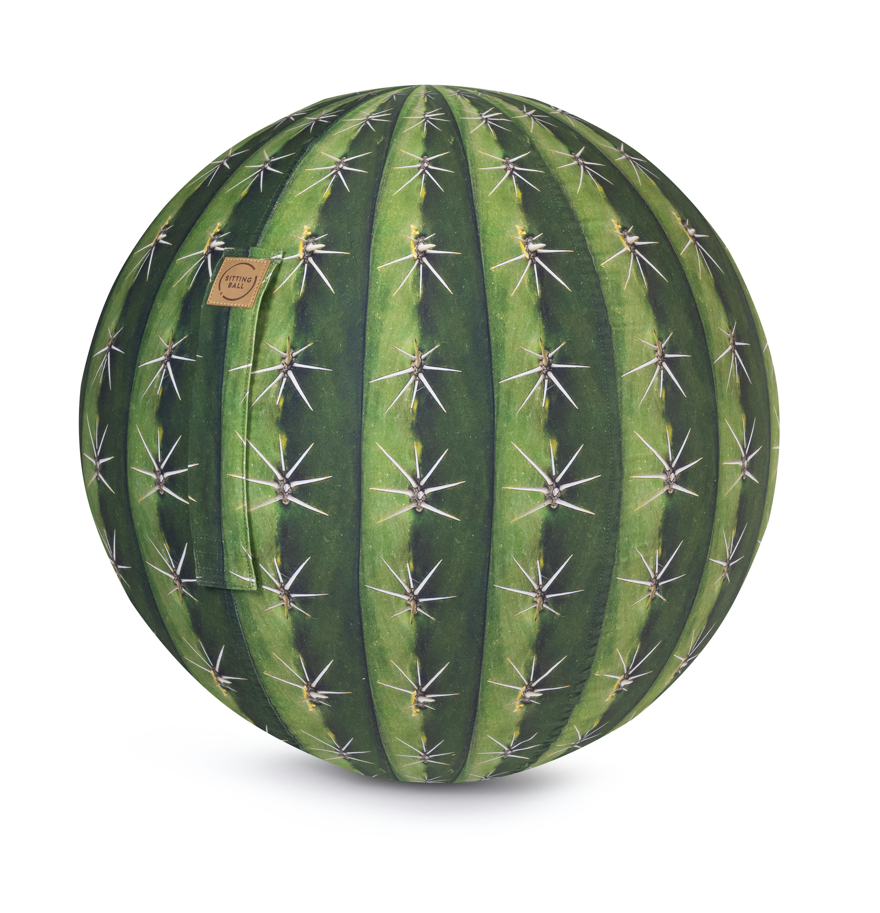 KAKTUS - Balle d'assise motif cactus avec poignée polyester D65