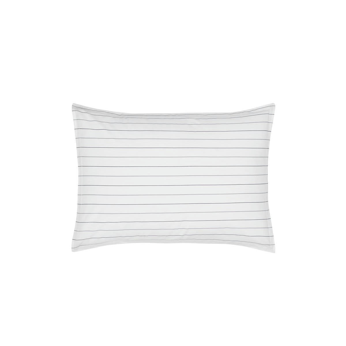 TOLSTA - 2 taies d'oreillers en percale de coton  anthracite 50x70 cm