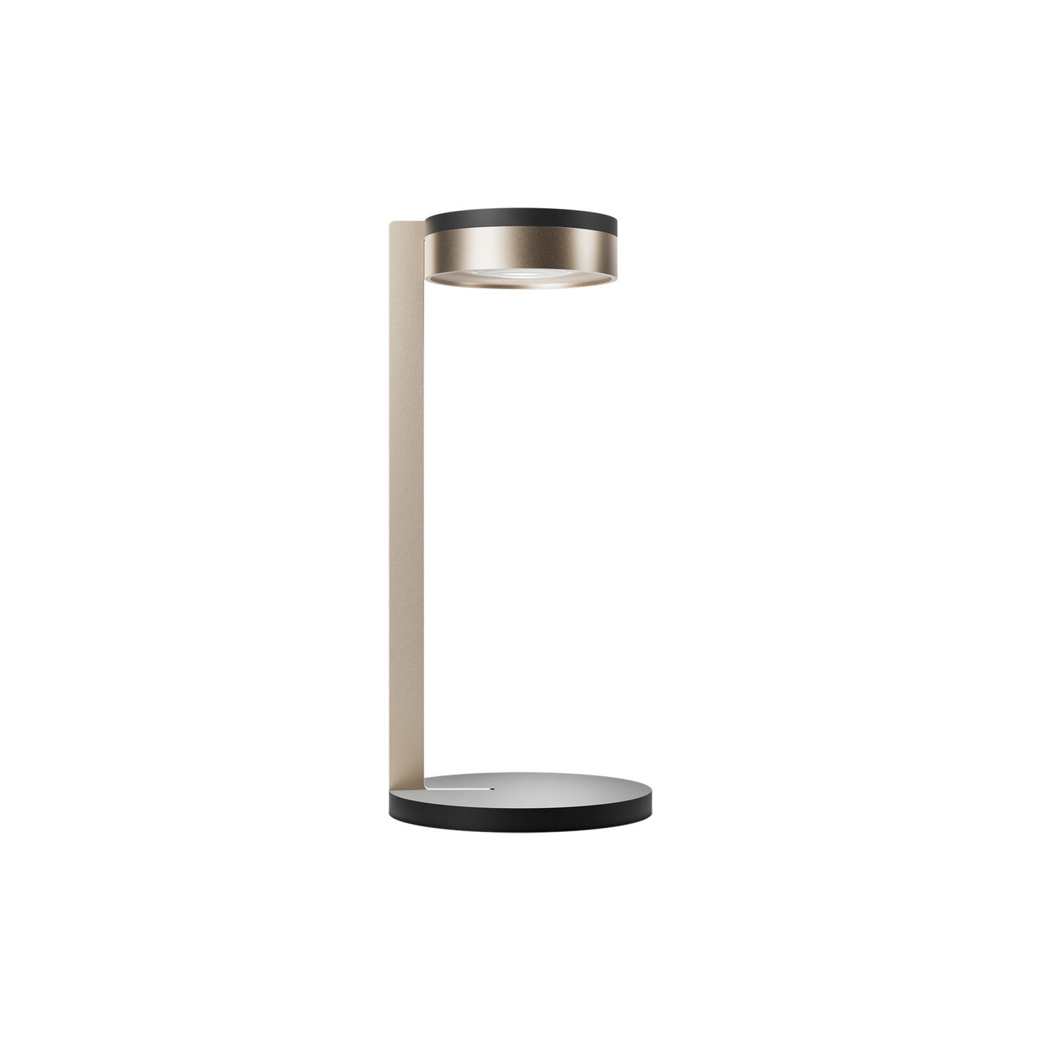 BLADE T2 SLIM bordlampe, matt black/satin gold