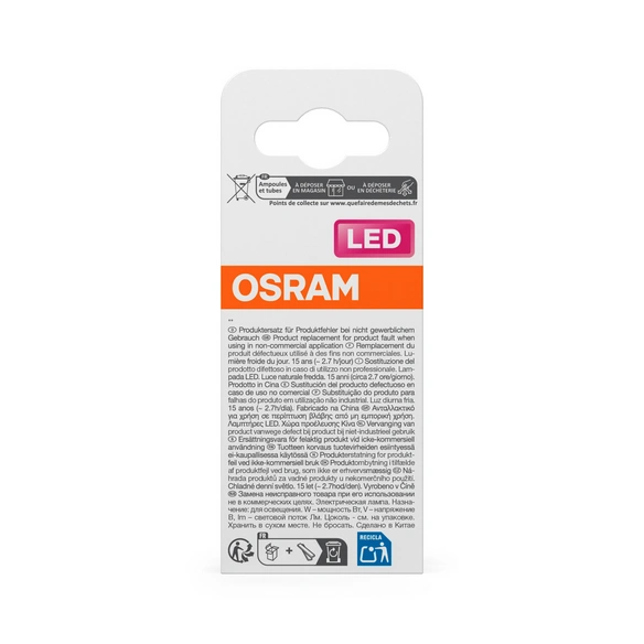 LED-Leuchtmittel, E14, LxBxH: 80x45x45 mm, kaltes Tageslicht, weiß