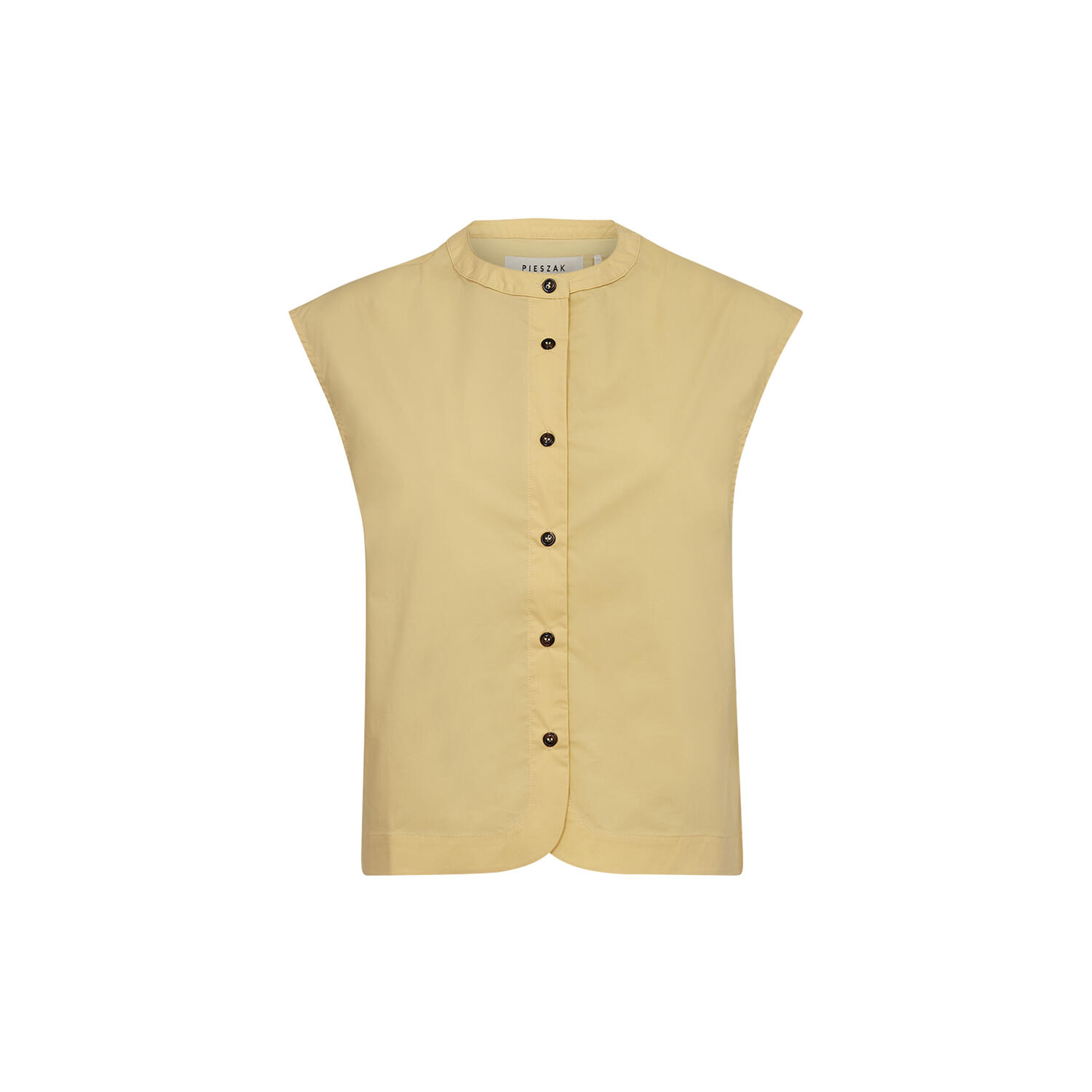 PD-Tulip Poplin Top, corn yellow