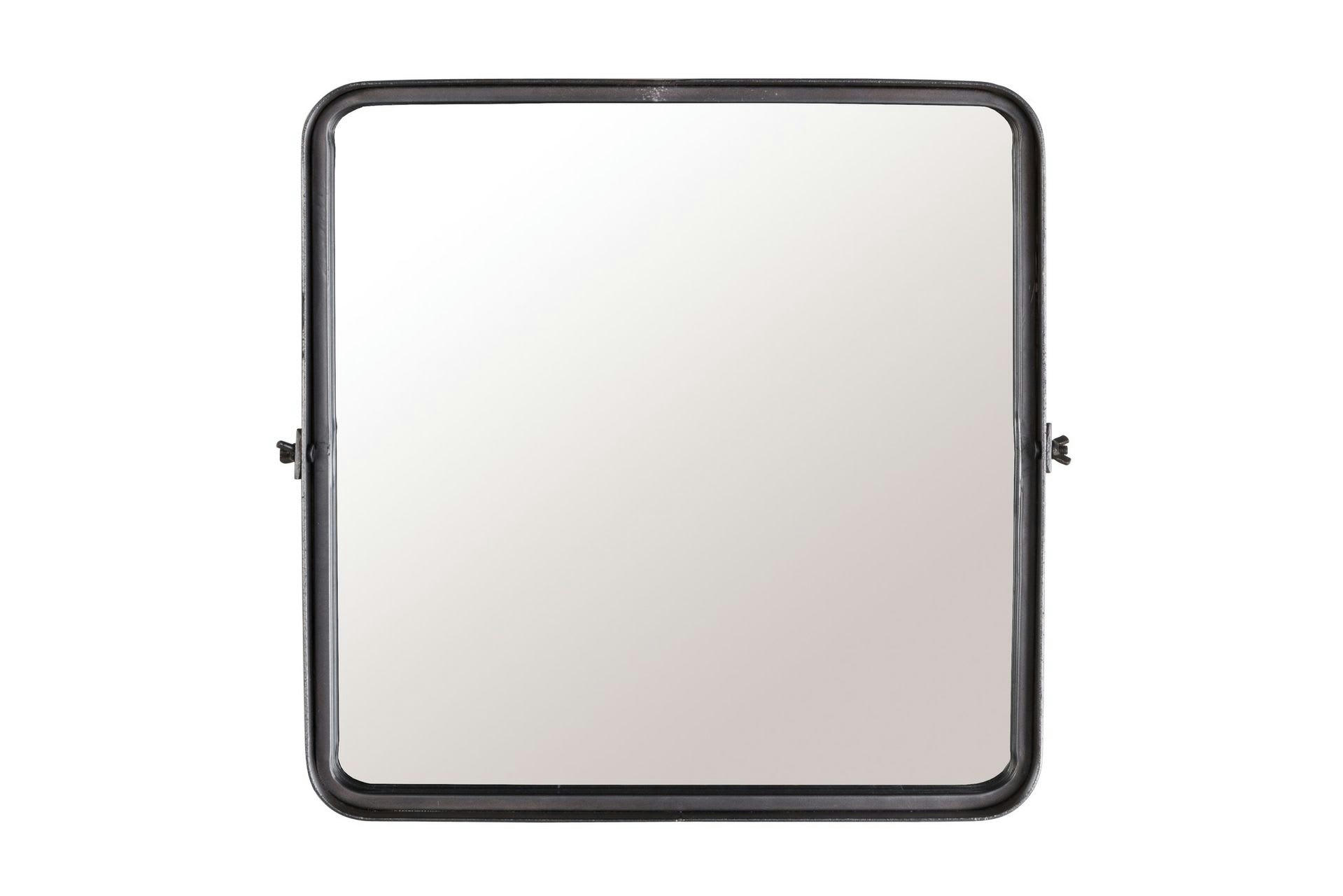 POKE - Miroir M en fer noir