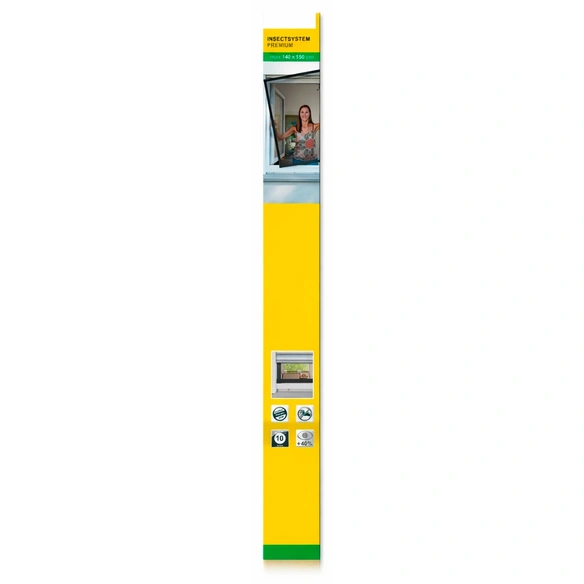 Insektenschutz-Fenster »PREMIUM«, BxH: 140 x 150 cm, anthrazit, mit Gitter aus Fiberglas