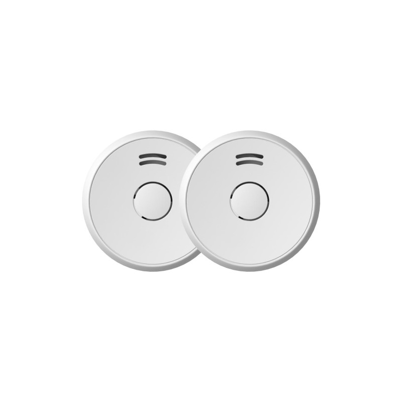 Set de détecteurs de fumée 2 x 9 V 2 pièces