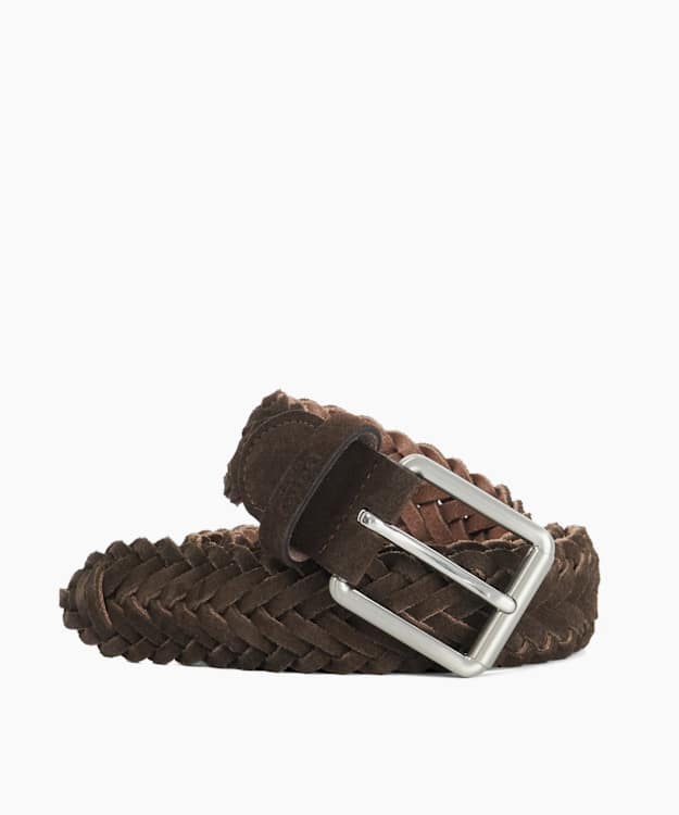Oxlet Brown - Suede Woven Belt