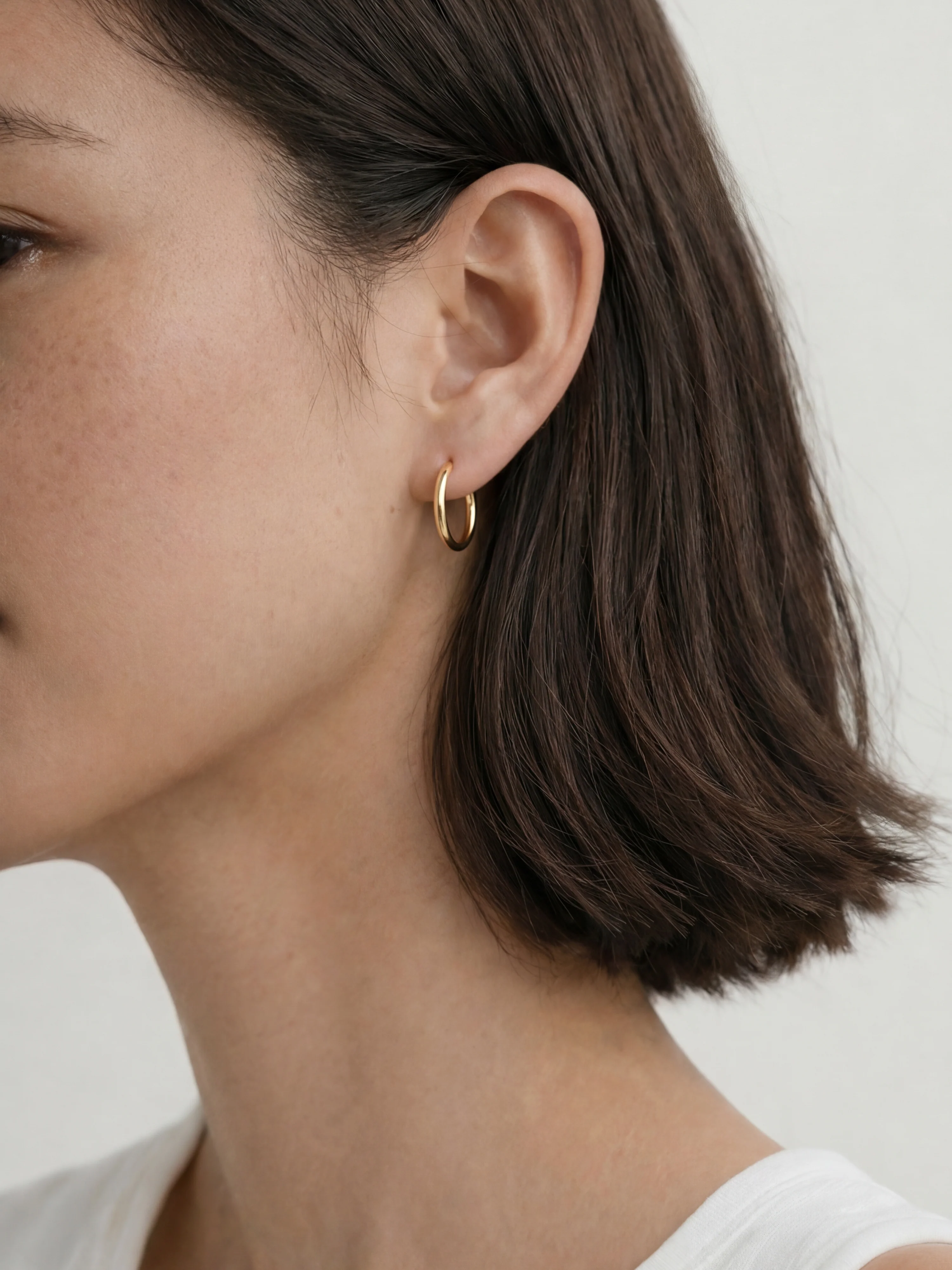 Classic Huggie Hoops in Mini