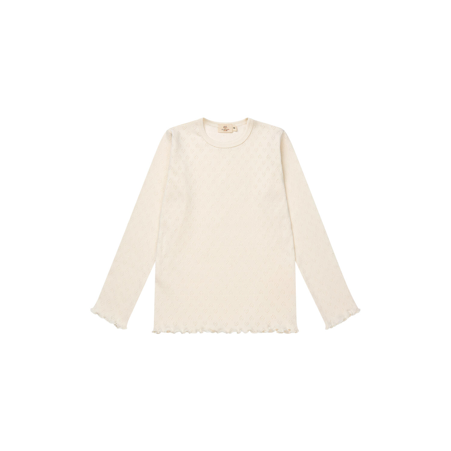 Pointelle Heart LS Tee