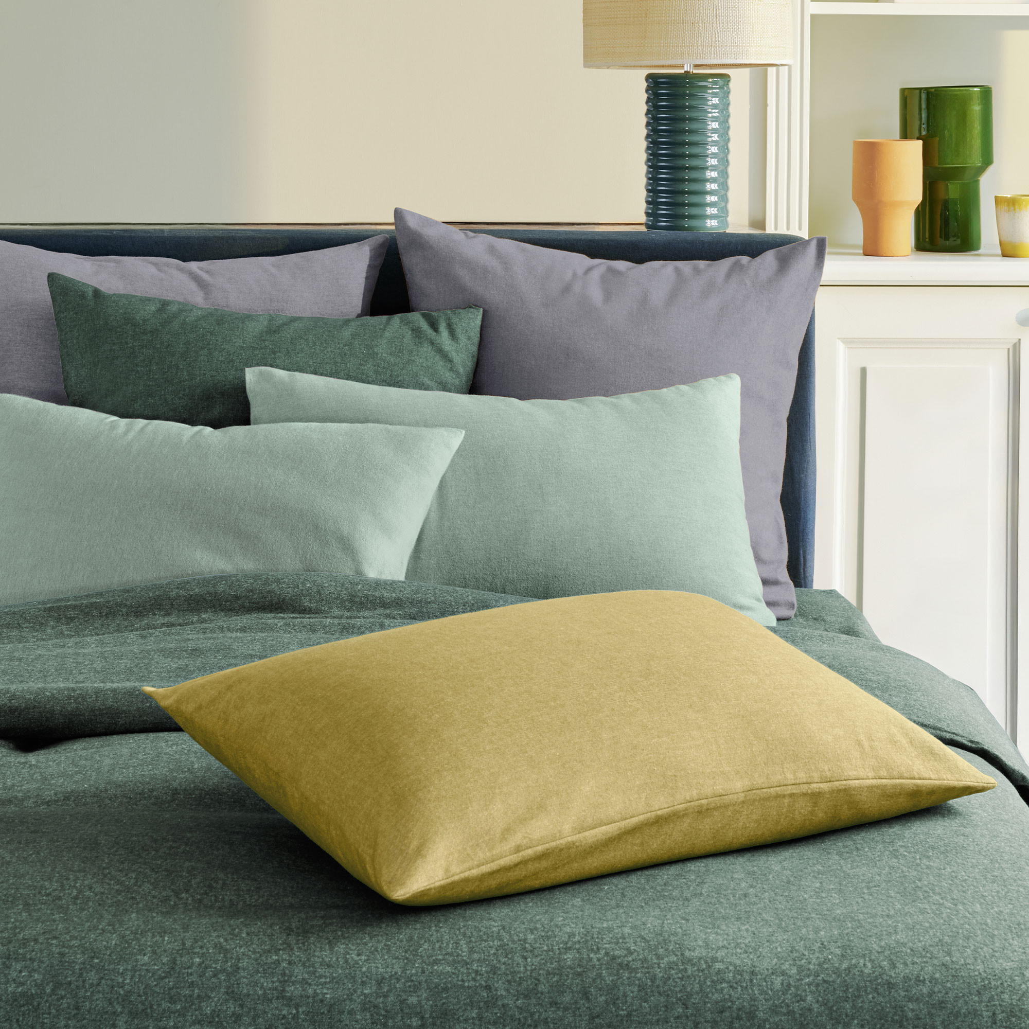 Linge de litFlanelle tissé-teint