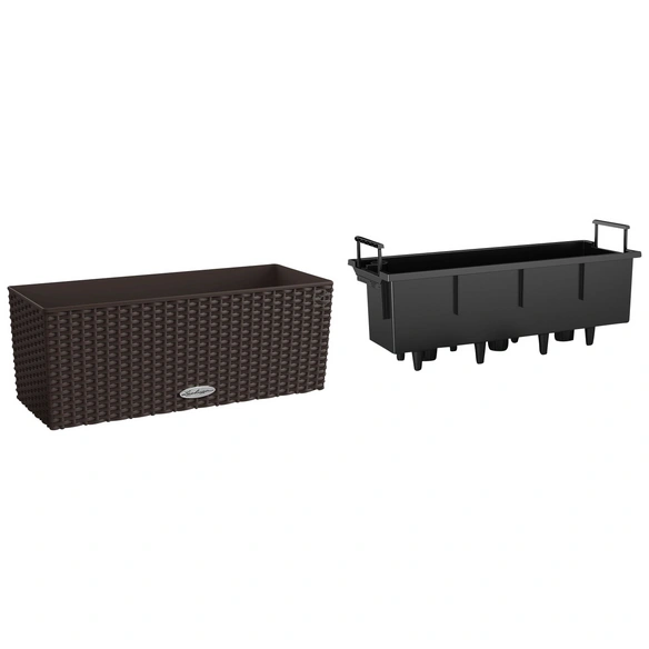 Balkonkasten »BALCONERA«, Kunststoff, mocca, rechteckig