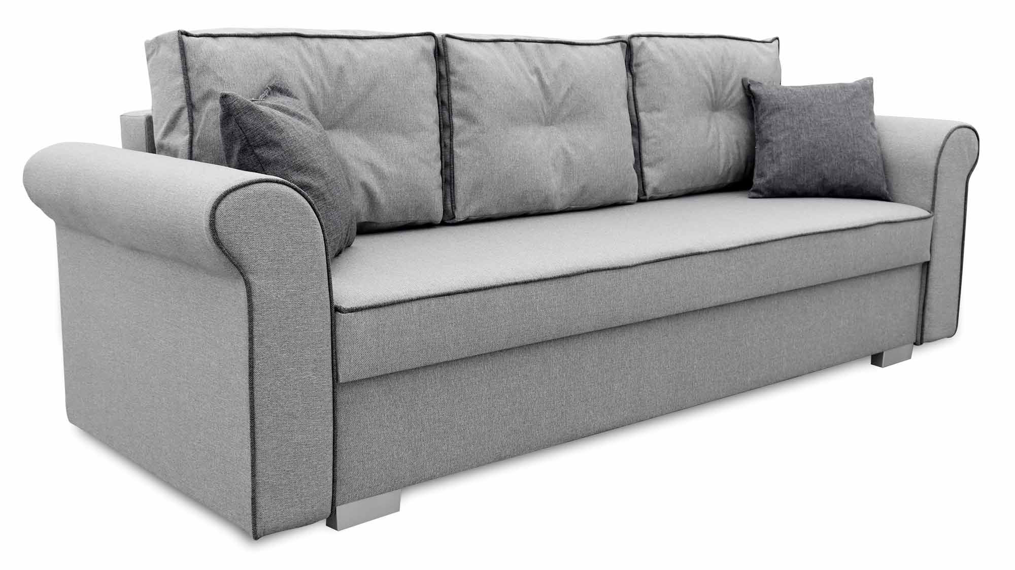 Sofa rozkładana do salonuMerida Szara