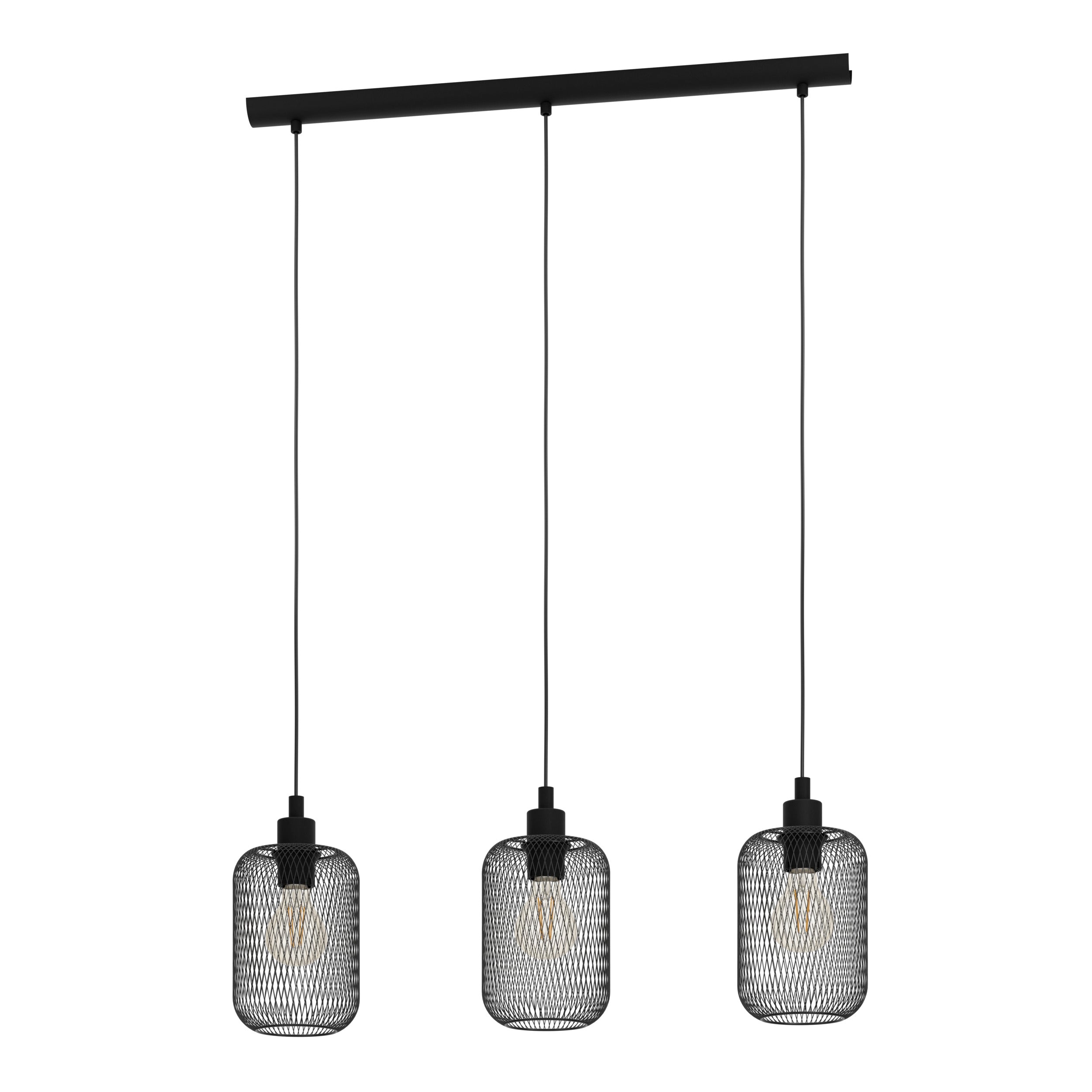 EGLO hanglamp Wrington - e27 - 740 cm - zwart