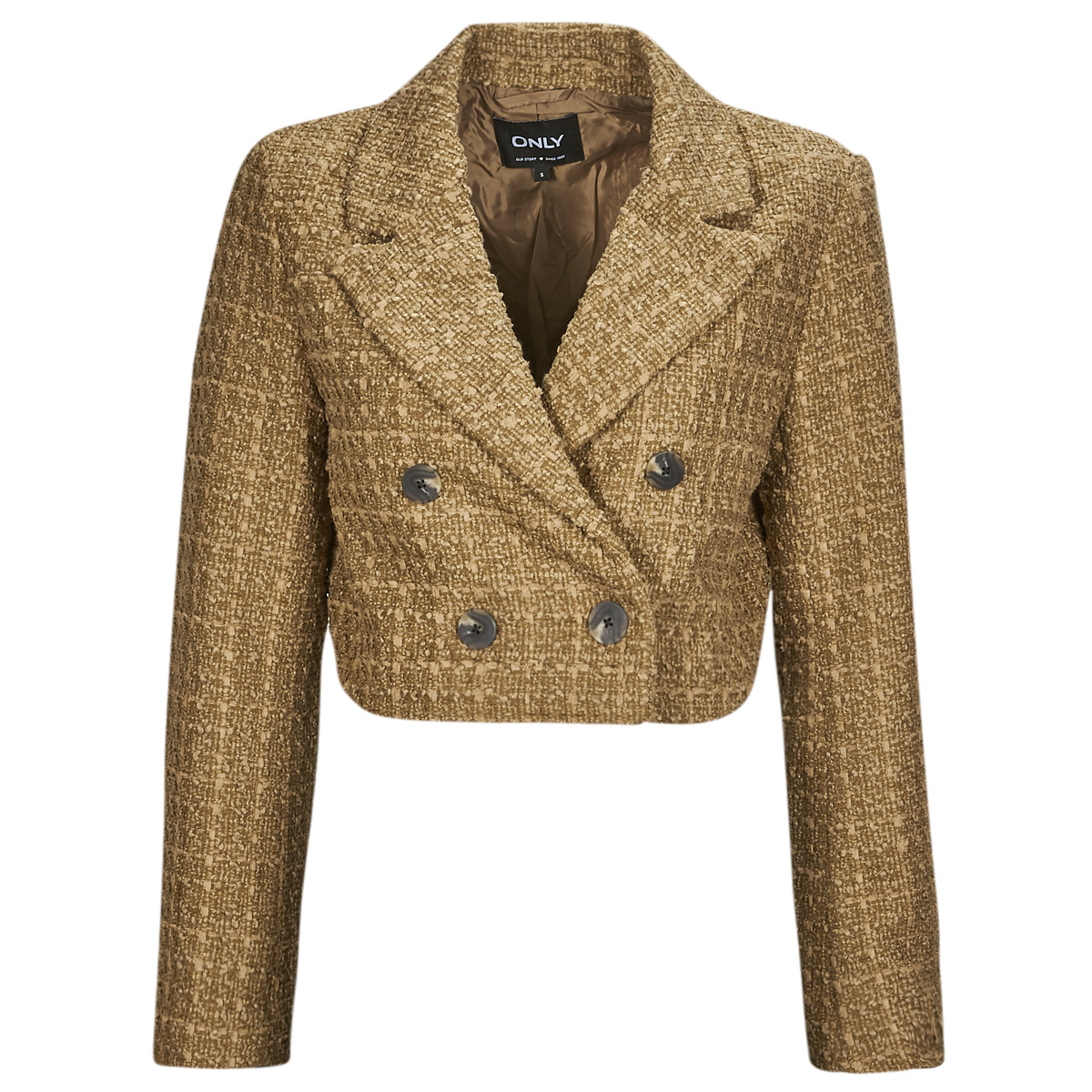 Only - ONLNEWKENNEDY BOUCLE BLAZER OTW - Brown
