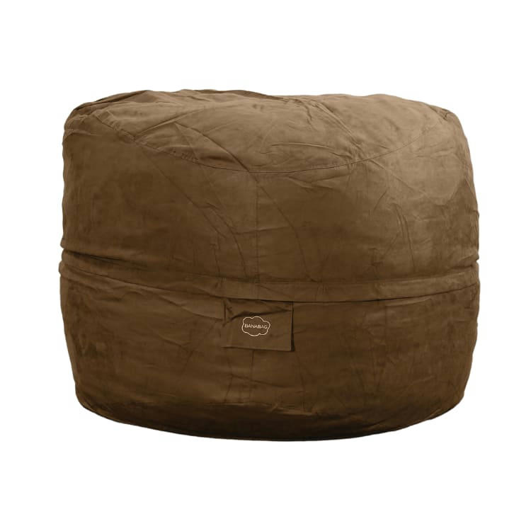 - Pouf Géant Microsuède Chocolat 180 cm