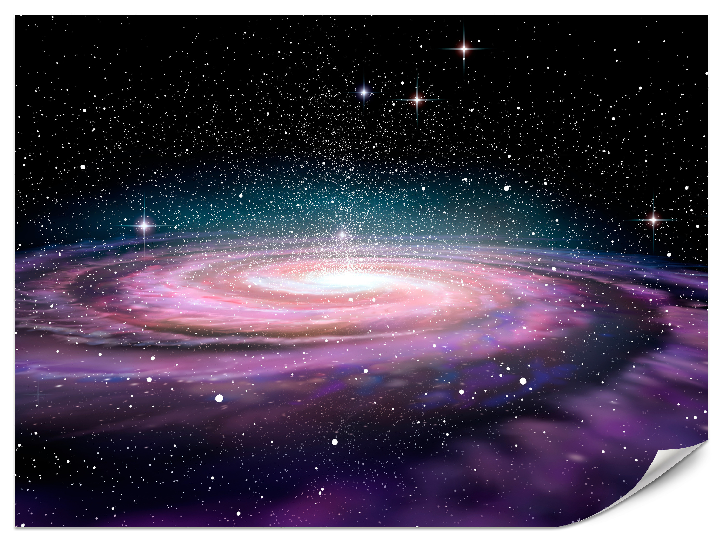 Fototapeta Galaktyka spiralna w przestrzeni kosmicznej 100x70cm