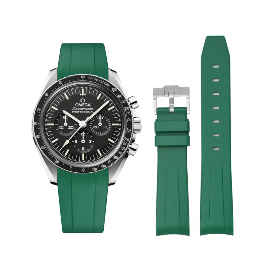 Omega – Speedmaster –  Rubber Strap – Green