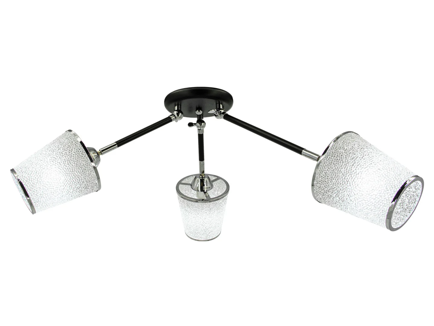 Lampa sufitowa Nairobi 3-punktowa metalowa czarna