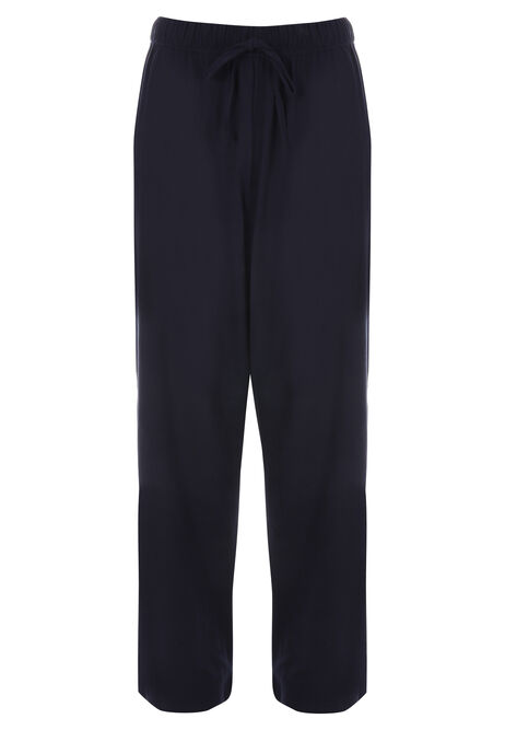 Mens Blue Cotton Long Pyjama Set