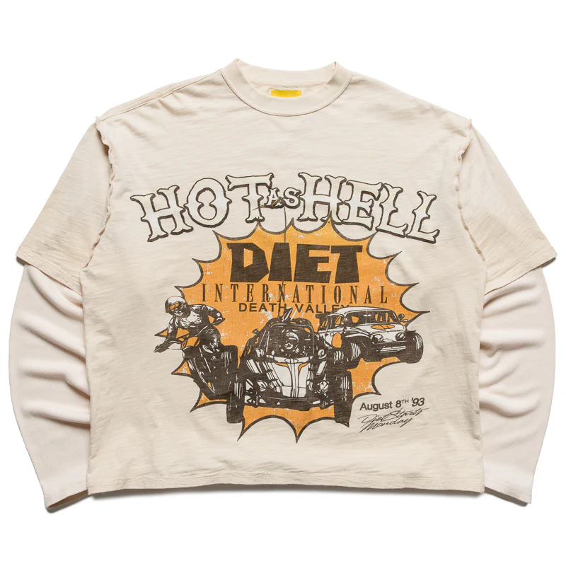Diet Starts Monday Hot As Hell Tee - Antique White