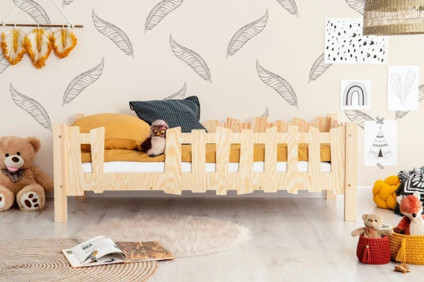 Łóżko dziecięce PIKKO B 70x140 sosna bez szuflady/bez materaca