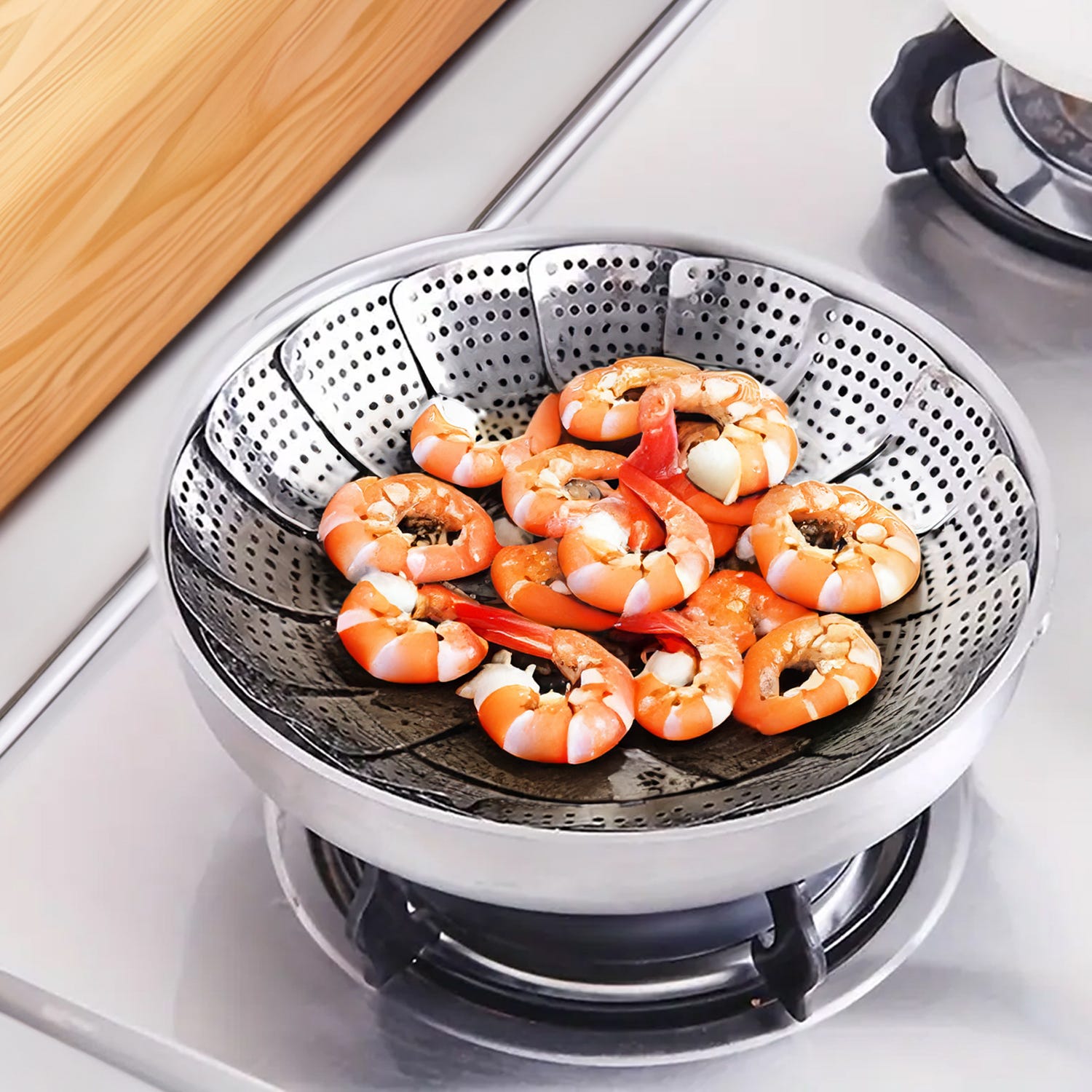 Cestello cottura a vapore 13 cm in acciaio inox Baker's Secret