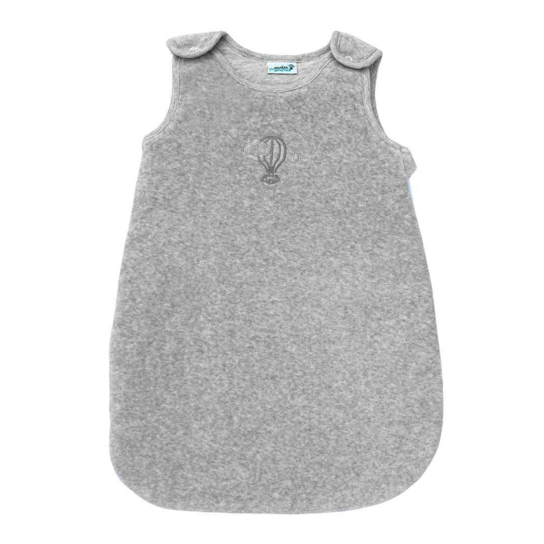 - Gigoteuse Velours 0-3 mois 100% Coton Bio couleur Perle