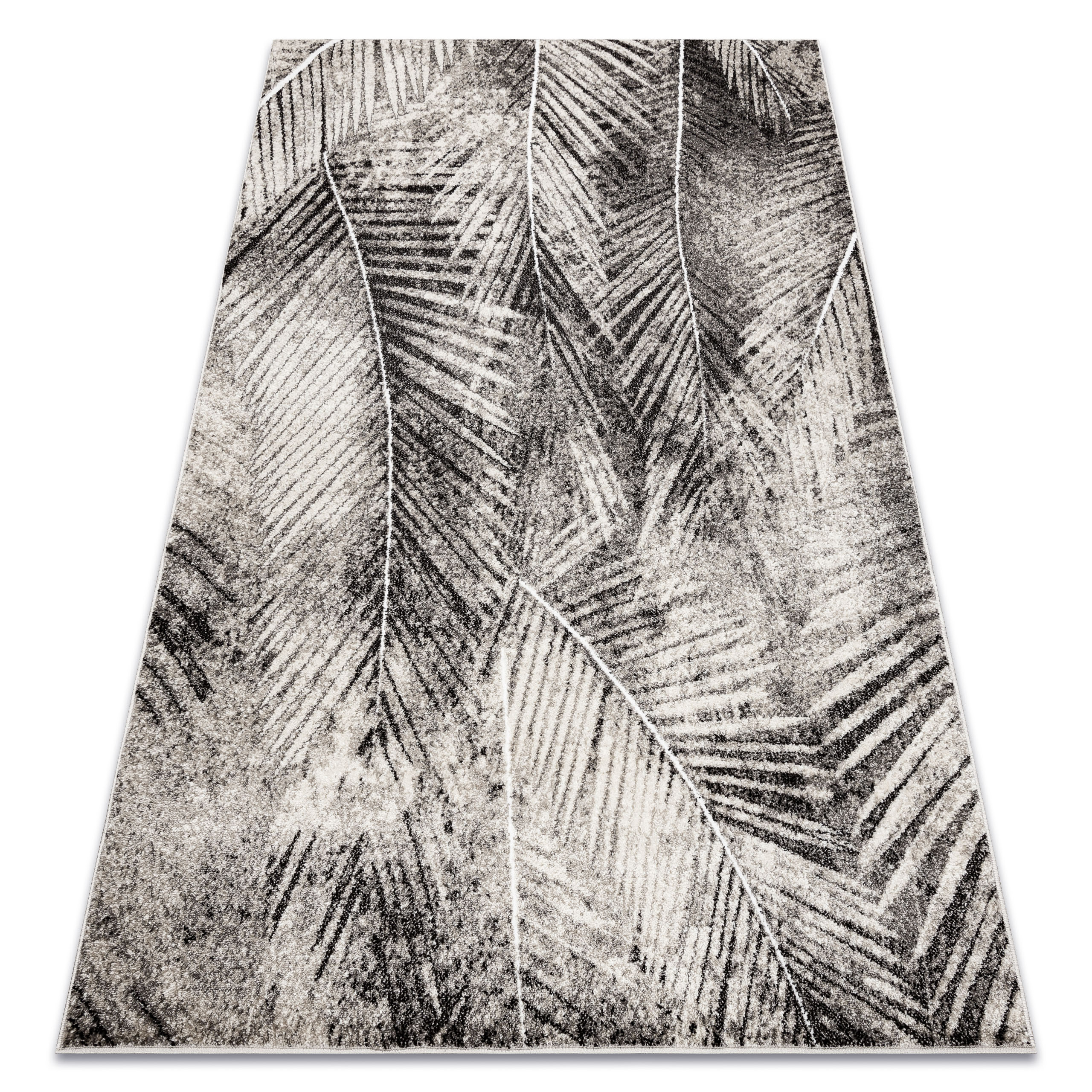 Dywan MATEO 8035/944 Nowoczesny liście palmy - strukturalny 80x150 cm