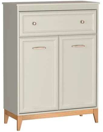 Komoda WINDSOR 92 2D1S EGER U702 Cashmere Frezowane Fronty Dębowe Nogi