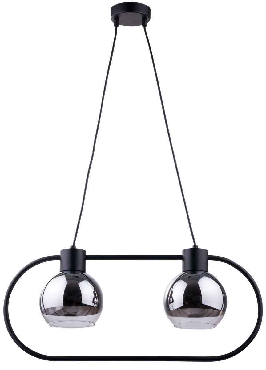 Lampa wisząca czarno-srebrna Linda 2xE27x15W Sigma Lighting