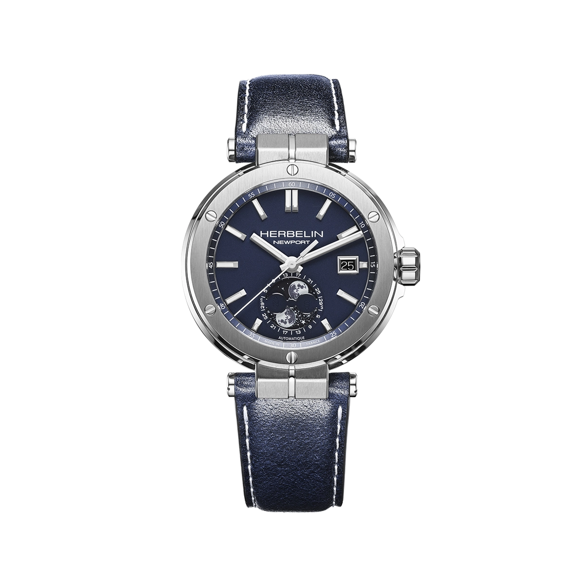 NEWPORT – AUTOMATIQUE PHASES DE LUNE – BLEU