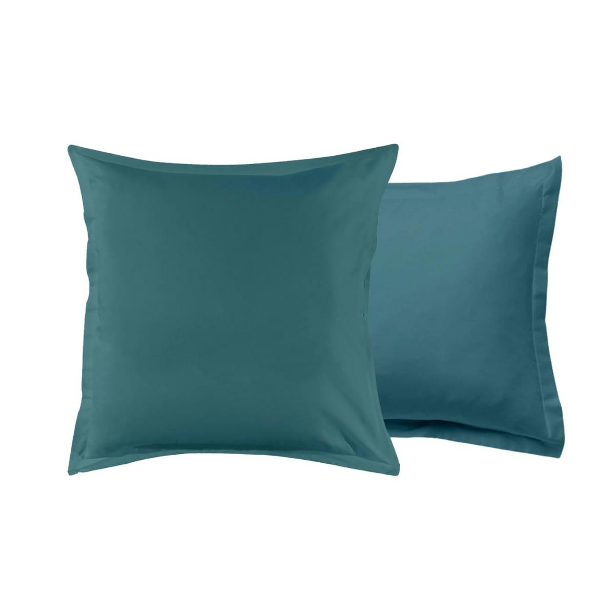 COTON UNIS - Taie d'oreiller coton  unie canard 64x64cm