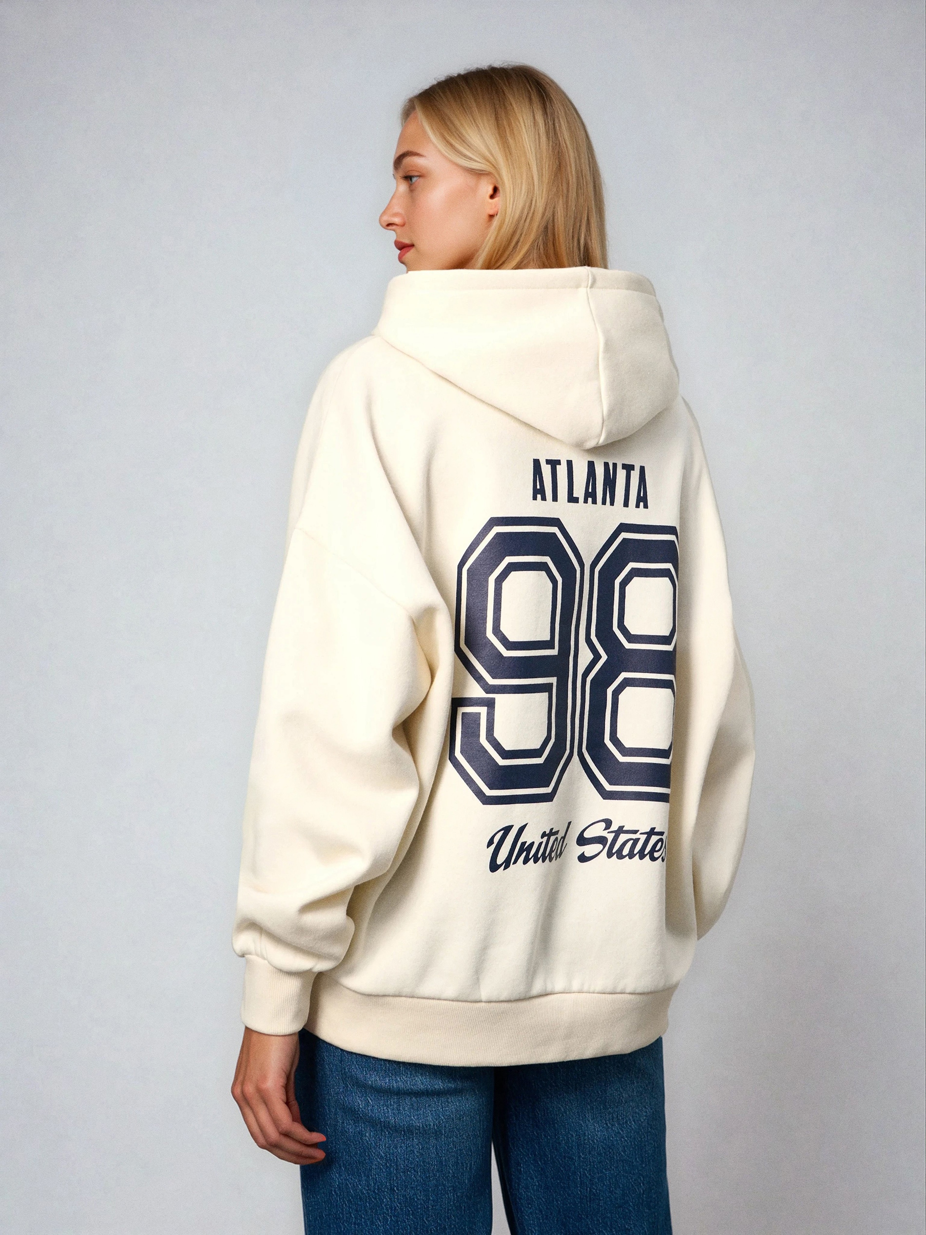 Bluza hoodie w stylu akademickim