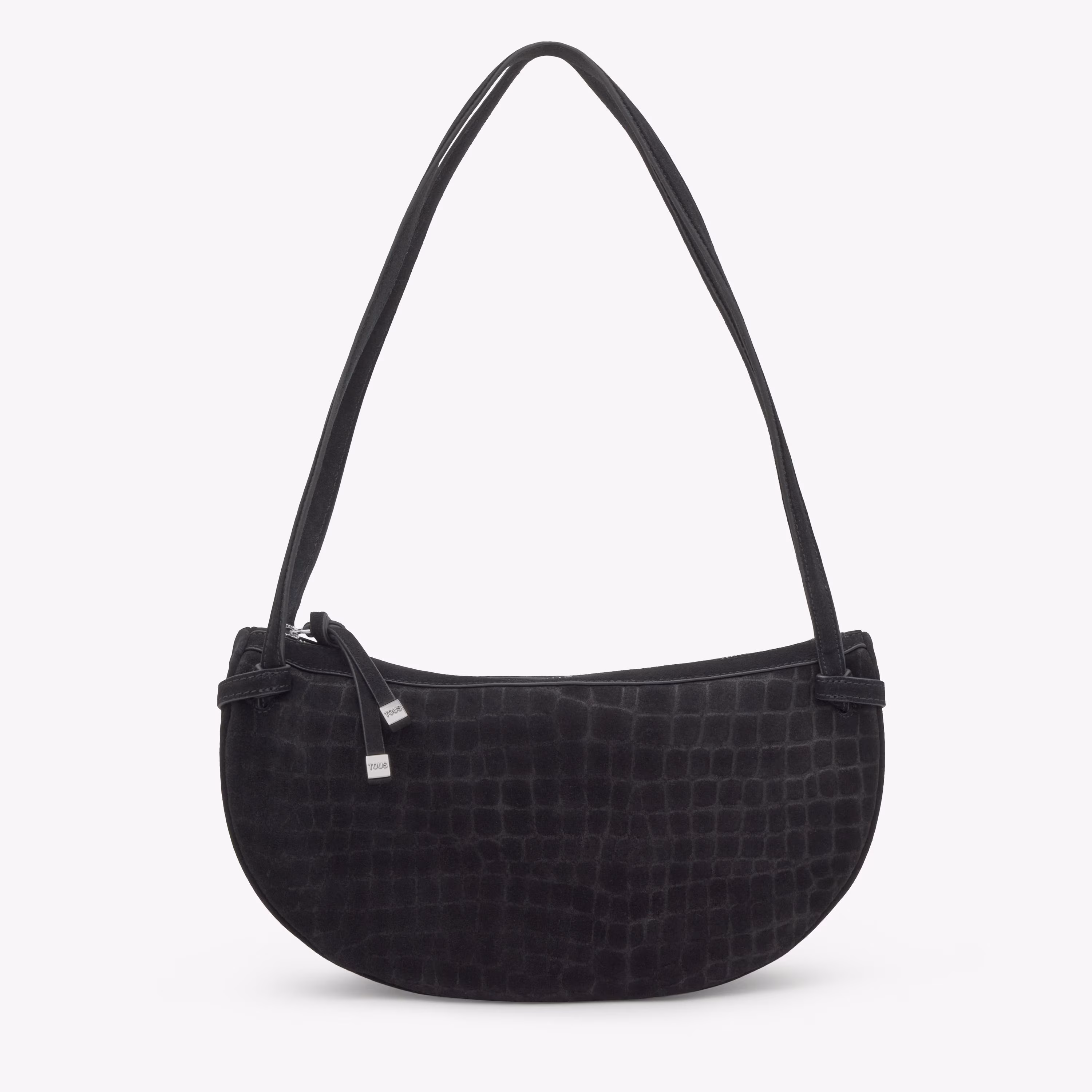 Bolso de hombro negro TOUS Halfmoon
