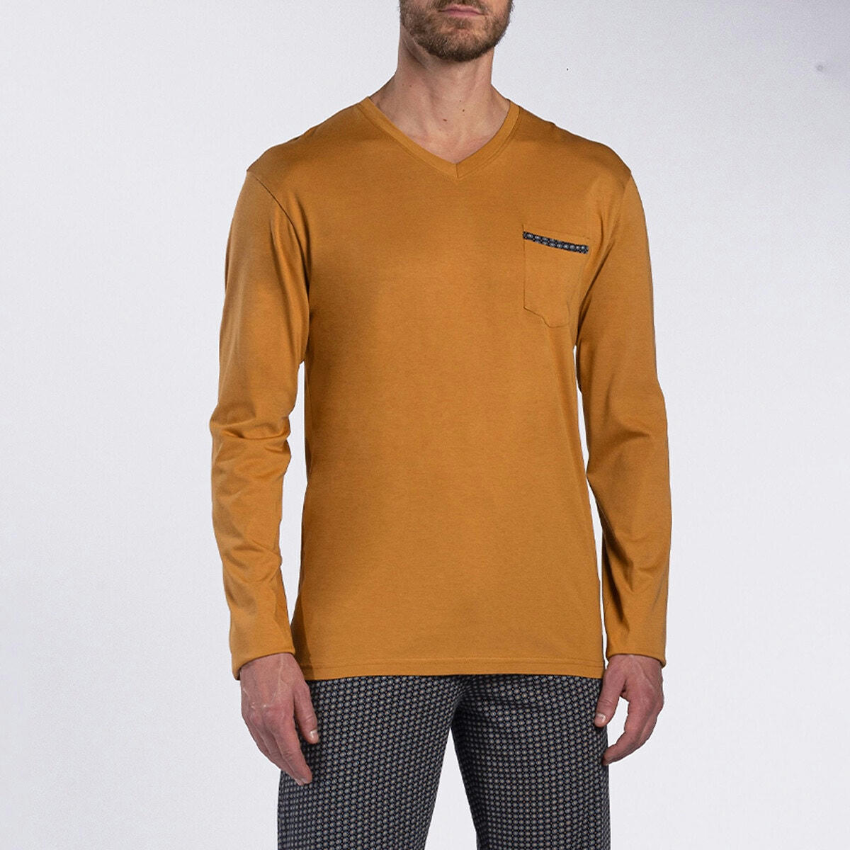 Pyjama long en coton modal