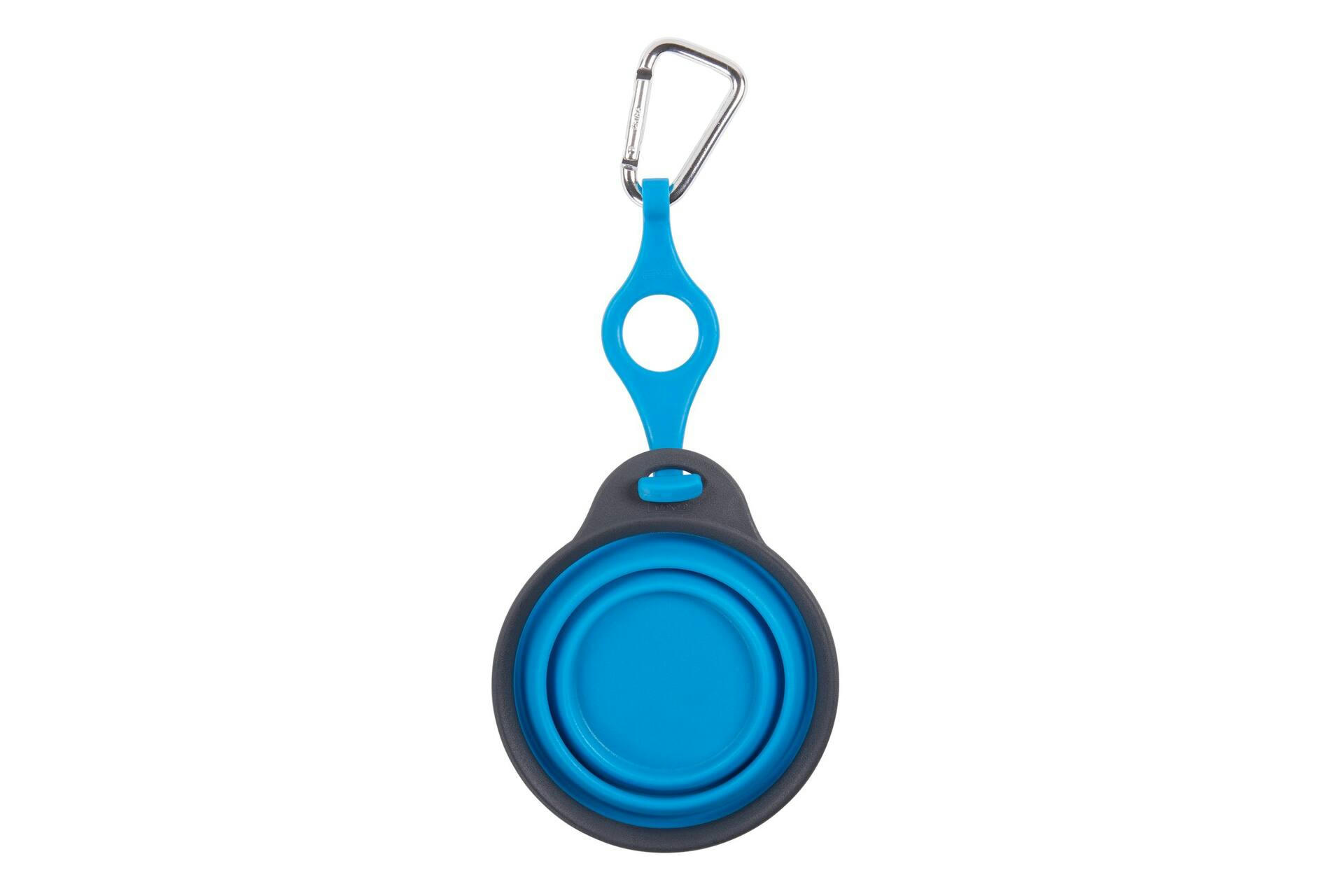 Dexas Collapsible and Portable Duo Chamber Pet Hydration Bottle and Snack Container, Reusable