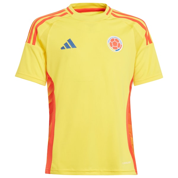 Colombia National Team adidas Youth 2024 Home Replica Jersey - Yellow