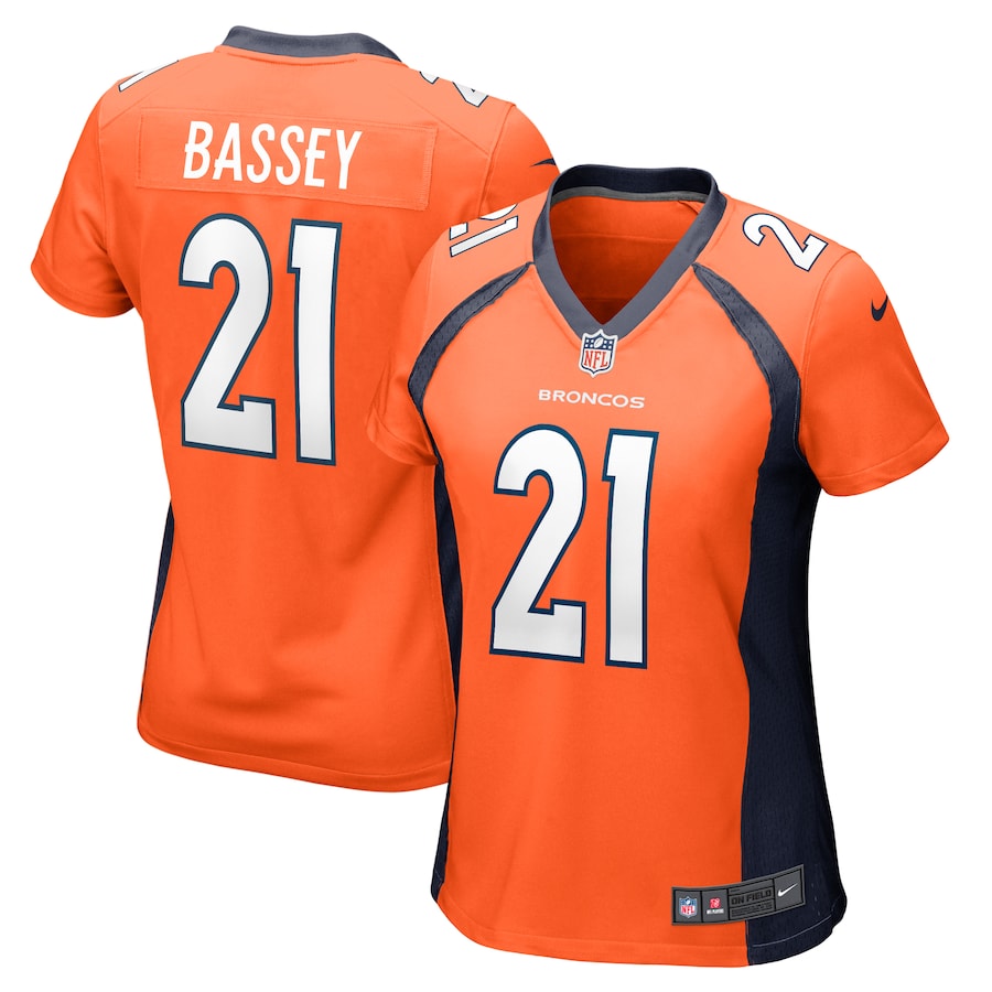 Essang Bassey Denver Broncos Nike Women's Team Game Jersey -  Orange