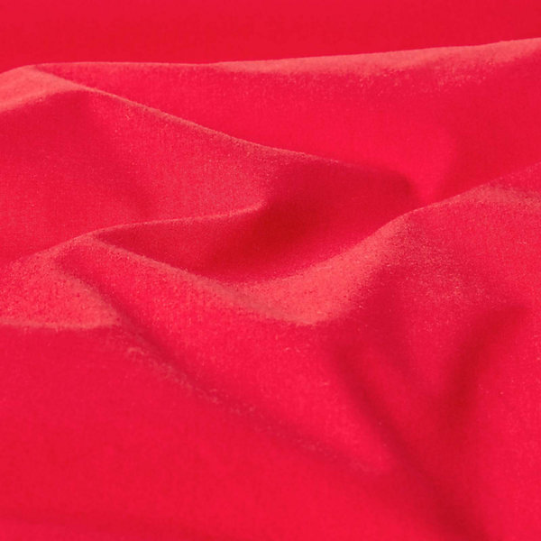 Drap plat uni 100 % coton égyptien 200 fils rouge, 240x300 cm - HOMESCAPES