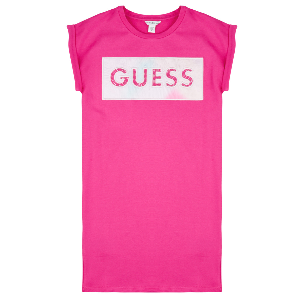 Guess - STRETCH BABY TERRY SS DRESS - Pink