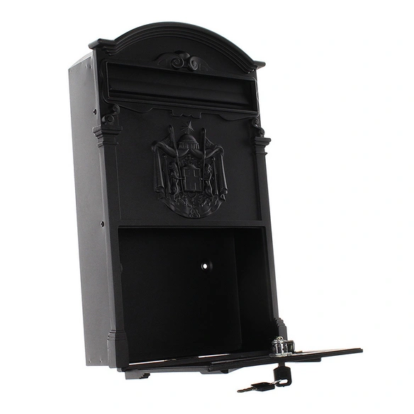 Briefkasten »Teramo«, schwarz, Aluminium, (B x H:) 26 x 41 cm