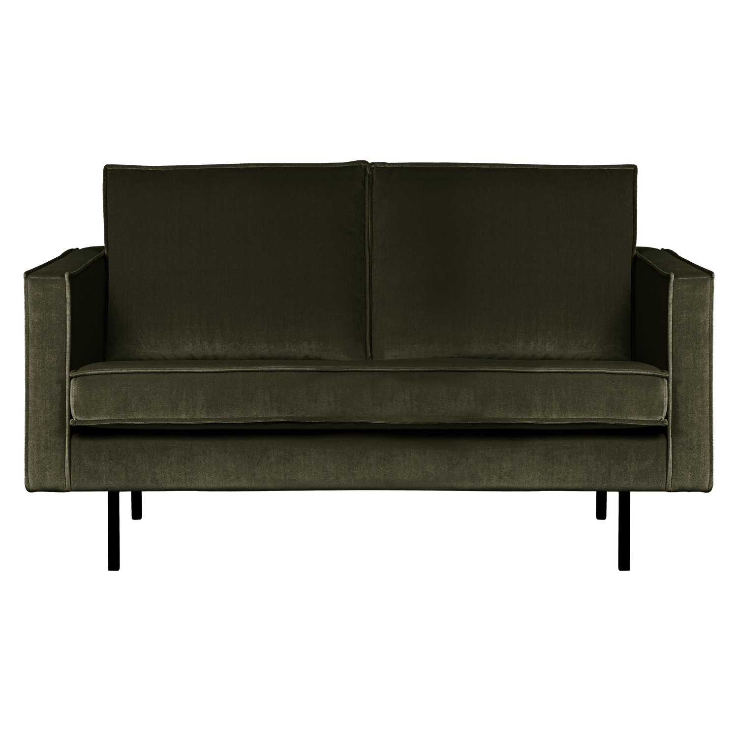 WOOOD 2-zits bank Rodeo - Velvet - Donkergroen - 85x150x86