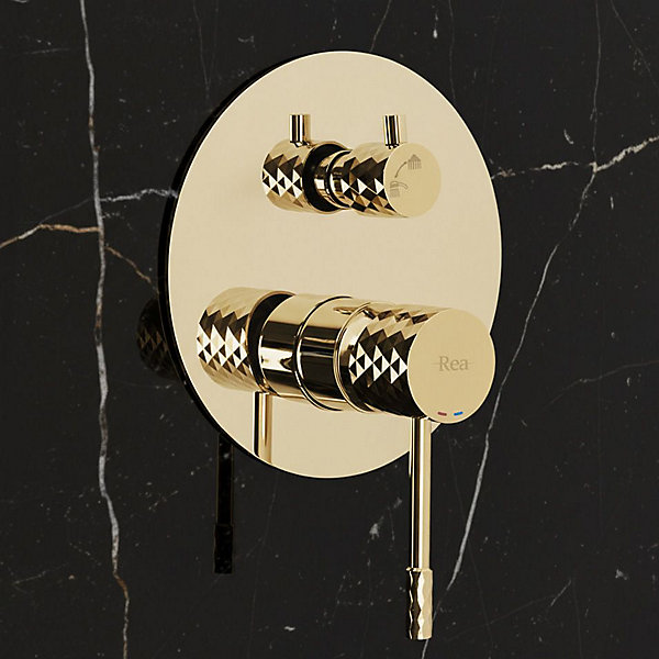 Kit De Douche Encastré Rea Lungo Gold   Box