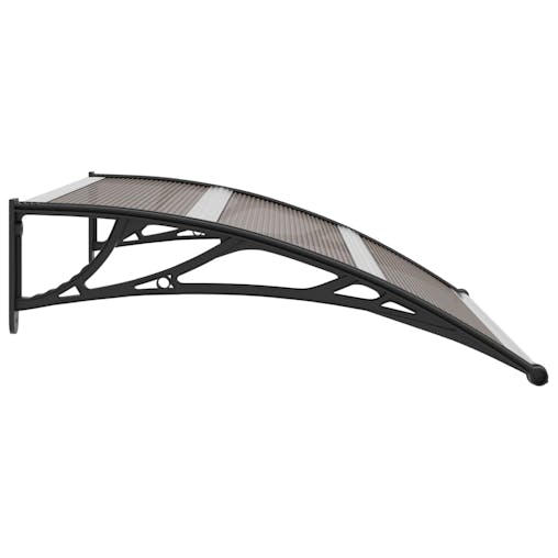 NNEVL Door Canopy Black 120x100 cm PC