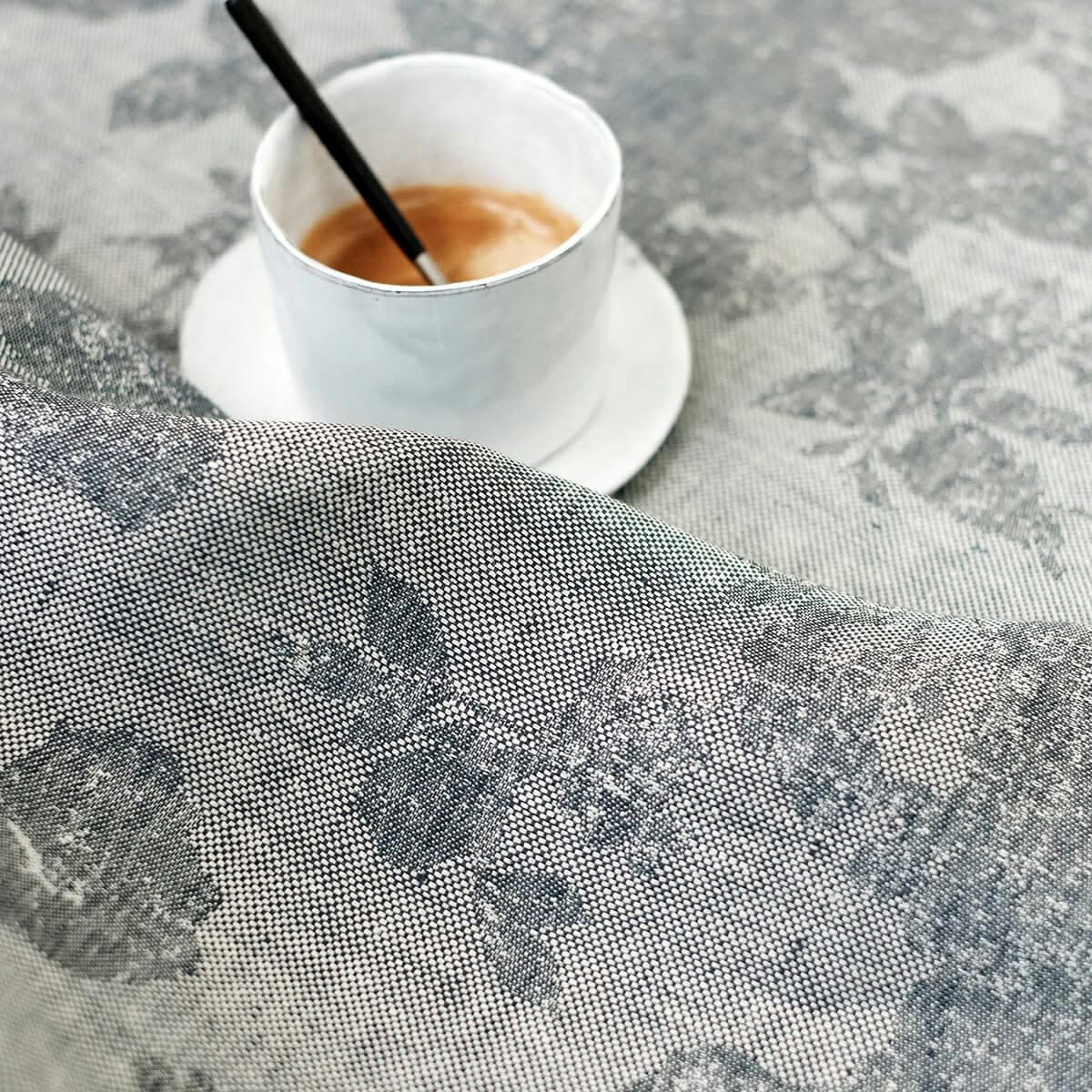 CASUAL - Serviette en lin ardoise 52 x 52