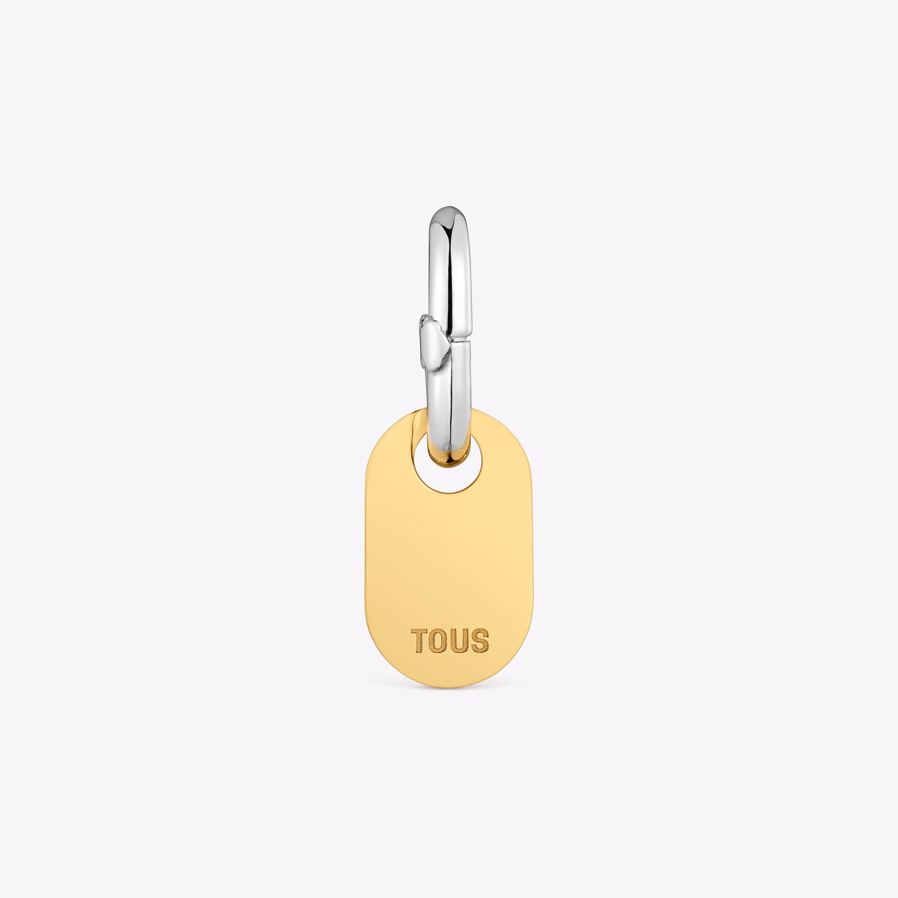 Colgante medalla bicolor 15 mm TOUS Unlock