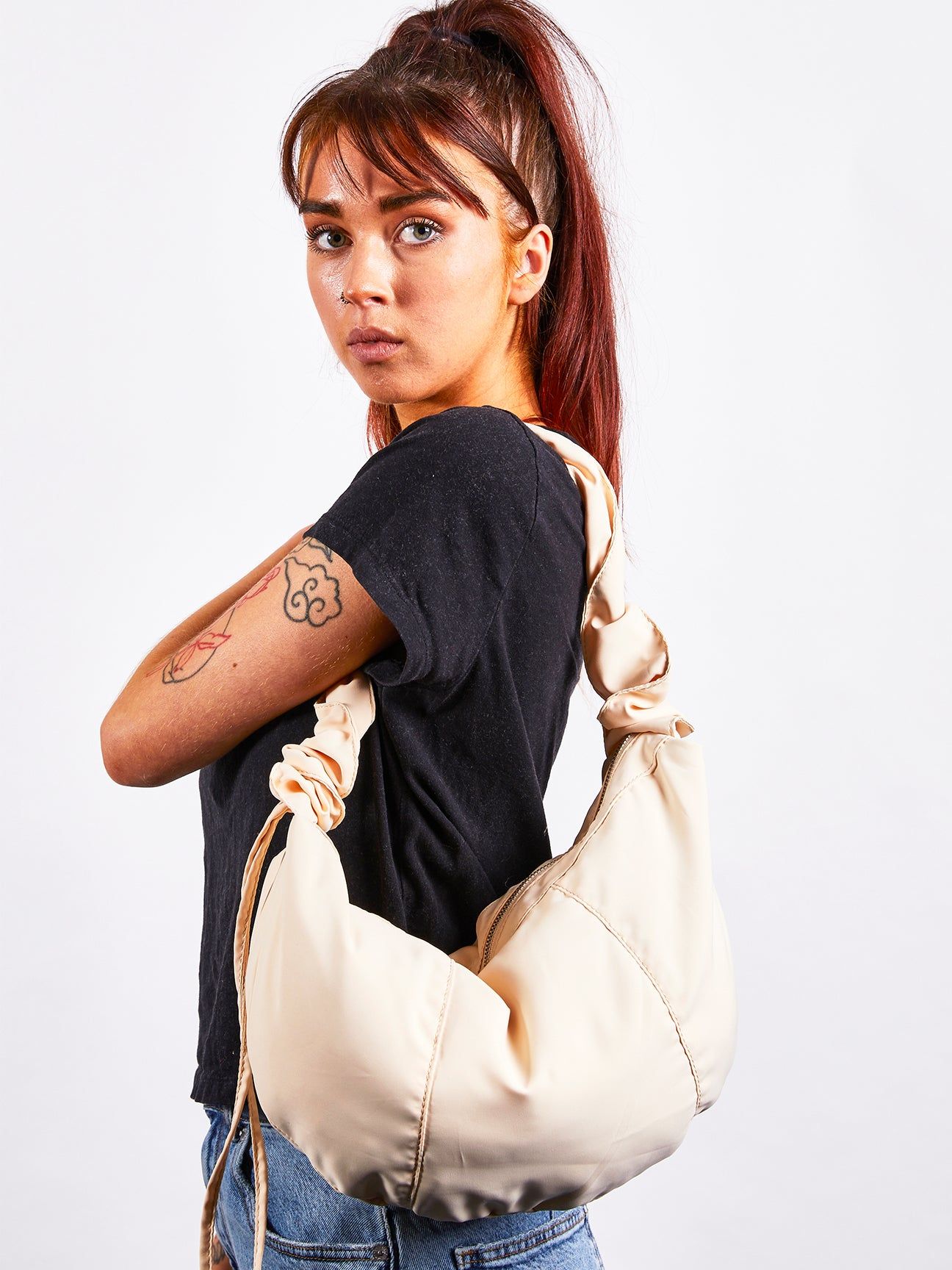 SVNX Soft Oversized Scrunchie Strap bag