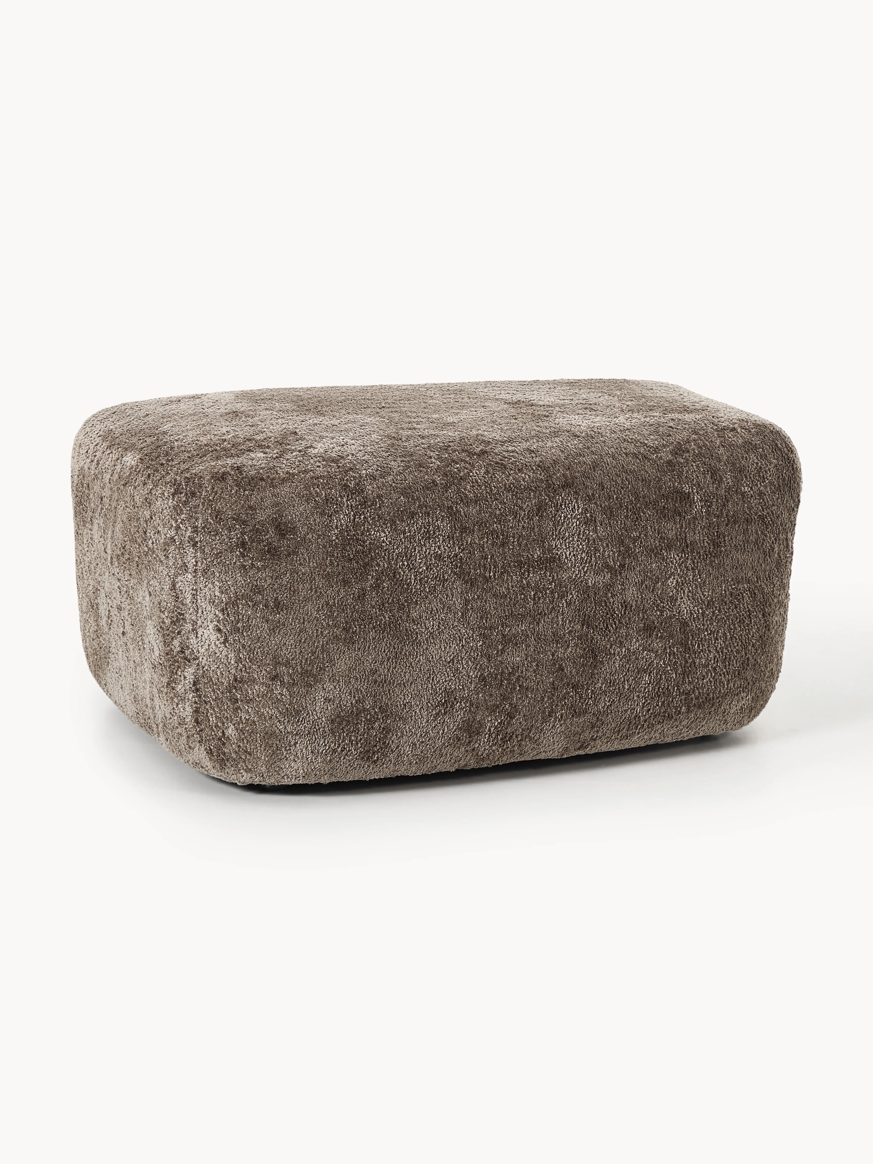 Großer Sofa-Hocker Wolke aus Teddy-Bouclé
