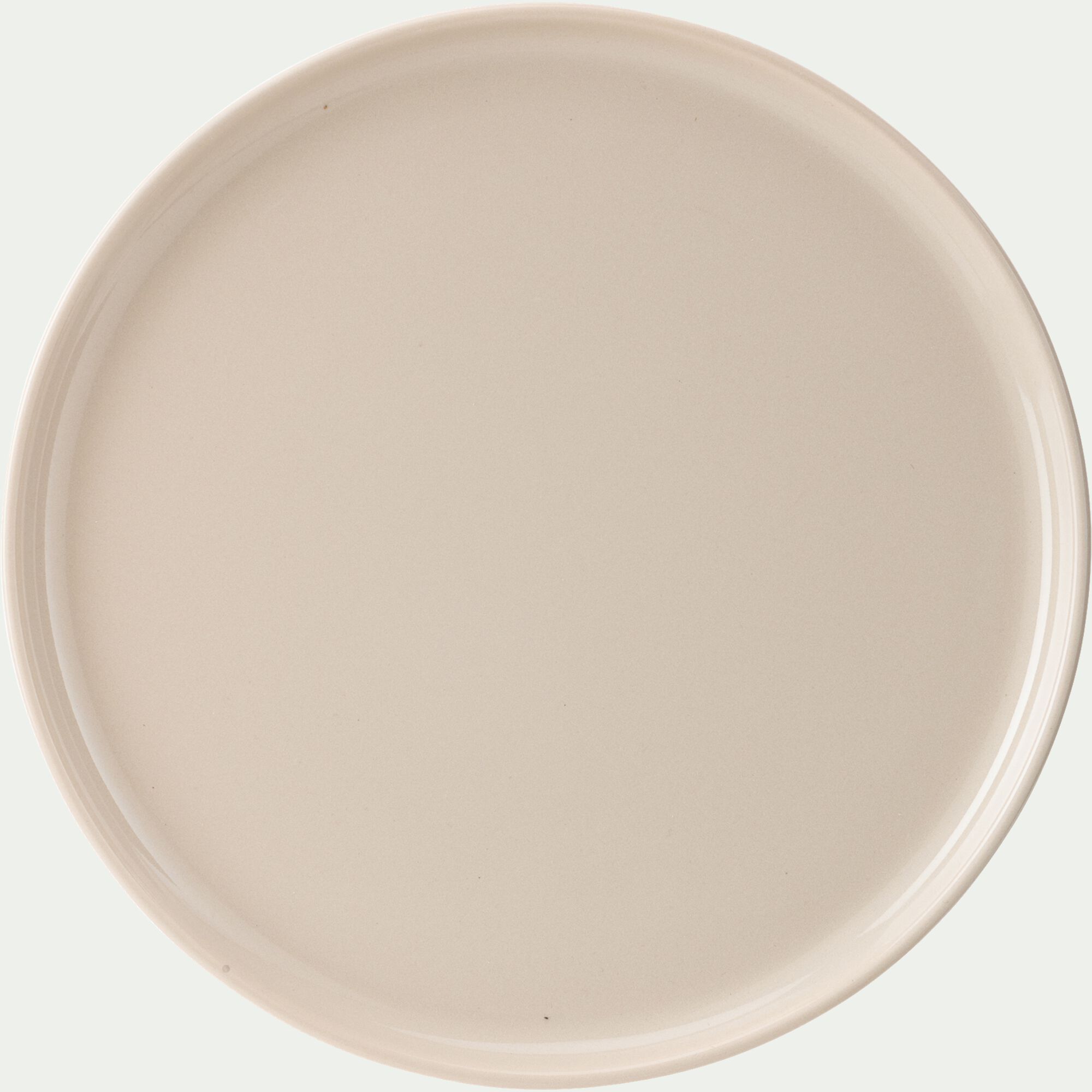 SELMA - Assiette à dessert en faïence D22,3cm - beige alpilles